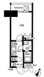 レジディア日本橋人形町2 809 間取り図