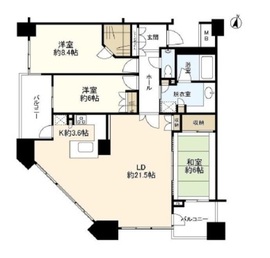 グランフォート用賀 10階 間取り図