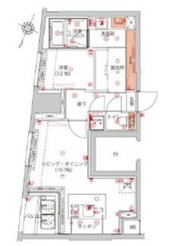 ハーモニーレジデンス千代田岩本町 702 間取り図