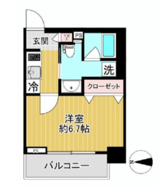 ガリシア浜松町 9階 間取り図