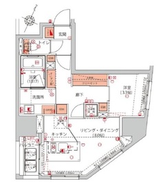 ハーモニーレジデンス千代田岩本町 303 間取り図