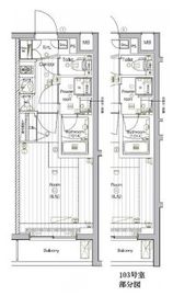 ザ・プレミアムキューブジー大崎 103 間取り図