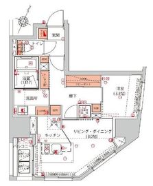 ハーモニーレジデンス千代田岩本町 403 間取り図