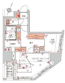 ハーモニーレジデンス千代田岩本町 503 間取り図