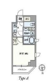 パセオ上野御徒町 201 間取り図