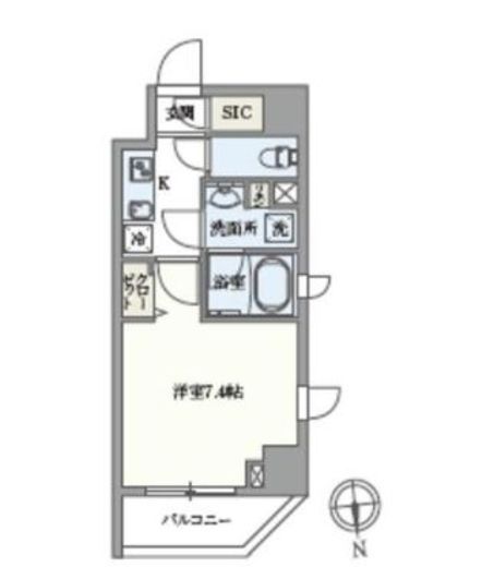 パセオ上野御徒町 501 間取り図