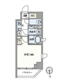 パセオ上野御徒町 501 間取り図