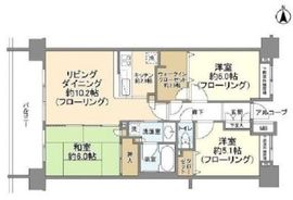 クレストフォルム上野の杜 7階 間取り図