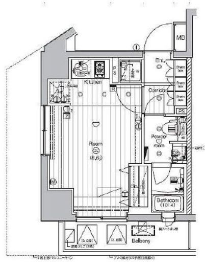 プレミアムキューブ代々木上原 401 間取り図