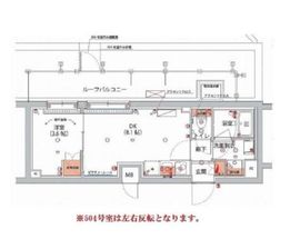 ハーモニーレジデンス神楽坂ヒルズthird 504 間取り図