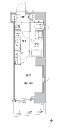 リルシア門前仲町 903 間取り図
