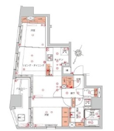 ハーモニーレジデンス千代田岩本町 901 間取り図