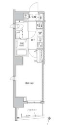 リルシア門前仲町 401 間取り図