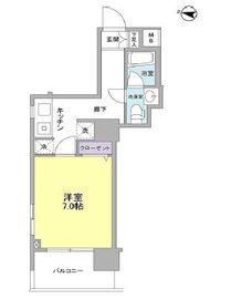 アイルズ東中野 1201 間取り図