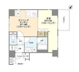 アルス勝どきコモーネ 6階 間取り図