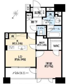 プレミスト東銀座築地エッジコート 6階 間取り図