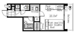 パレステュディオ赤坂 2階 間取り図