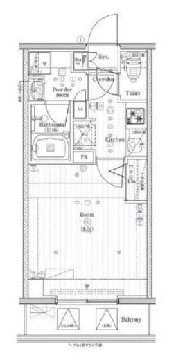 プレミアムキューブジー市谷甲良町 13階 間取り図