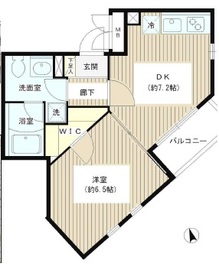 ジーリョ自由が丘 405 間取り図