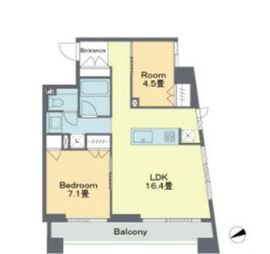 ベルファース戸越スタティオ 1202 間取り図