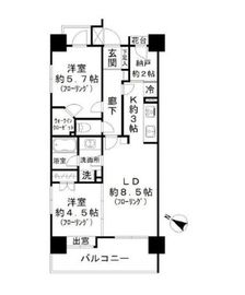 ファミール表参道ベルファース 8階 間取り図