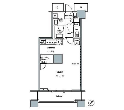 ザ・東京タワーズ ミッドタワー 20階 間取り図