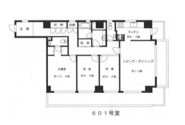 仙台坂オークヒルズ 601 間取り図