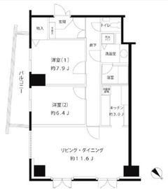 シティハイツ白金台 701 間取り図