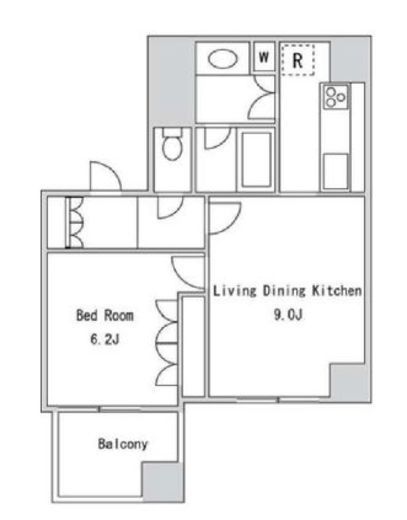LaSante一番町 4F1 間取り図