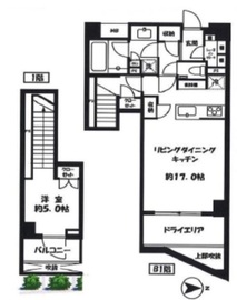 オープンレジデンシア広尾ザ・ハウス サウスコート 1階 間取り図