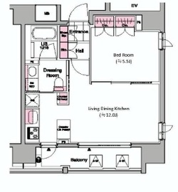 オリーブ麻布十番 501 間取り図