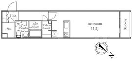 THE LUDLOW NAKAMEGURO 208 間取り図