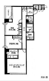 リバージュ品川 404 間取り図