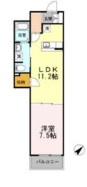 ヒルフラット大崎 412 間取り図