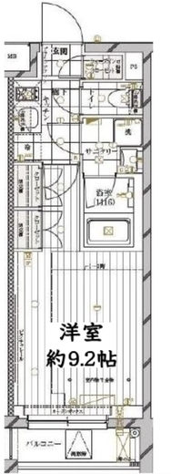 レガリス三軒茶屋 303 間取り図
