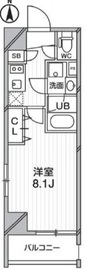 プライマルタワー錦糸町 701 間取り図