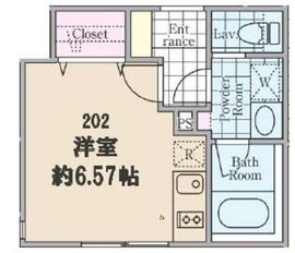 RARE代々木 202 間取り図