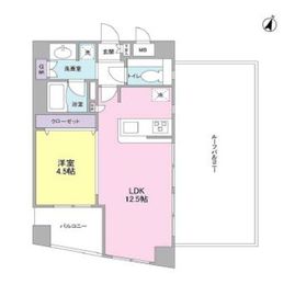 ボヌール都立大学参番館 602 間取り図