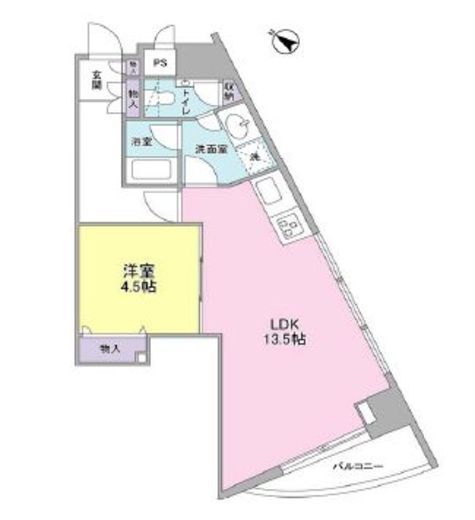 グランドメゾン三軒茶屋 6階 間取り図