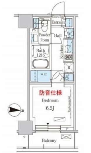 パークアクシス押上サウス 202 間取り図