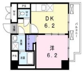 グロリア南青山 203 間取り図