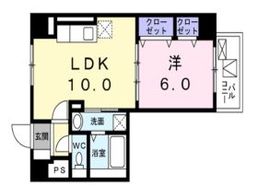 グロリア南青山 501 間取り図