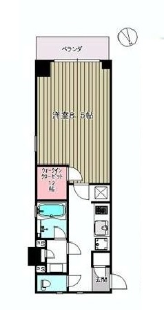 パークリュクス渋谷北参道mono 3階 間取り図