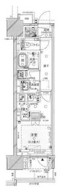 ブランズ元浅草 8階 間取り図