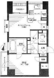 サンウッド赤坂フラッツ 9階 間取り図