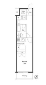 プライマル小石川 407 間取り図