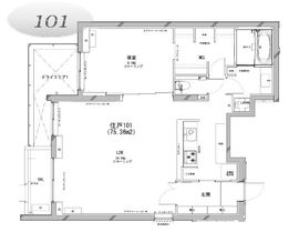 モアリッシェル代官山青葉台 101 間取り図