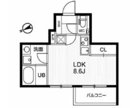 モアリッシェル代官山青葉台 203 間取り図