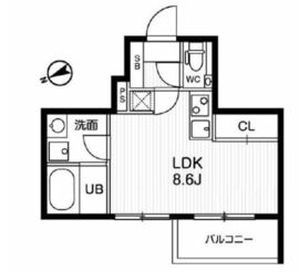 モアリッシェル代官山青葉台 303 間取り図