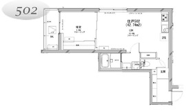 モアリッシェル代官山青葉台 502 間取り図